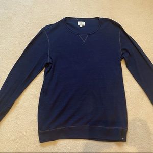 AG Mens Navy Sweater - Textured